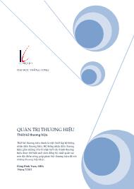 Giáo trình Quản trị thương hiệu - Thiết kế thương hiệu - Đặng Đình Trạm