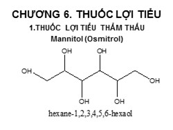 Bài giảng Dược lý học - Chương 6: Thuốc lợi tiểu