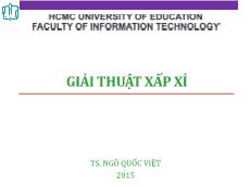 Bài giảng Giải thuật nâng cao - Giải thuật xấp xỉ - Ngô Quốc Việt
