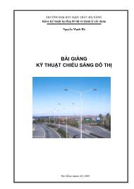Bài giảng Kỹ thuật chiếu sáng đô thị - Nguyễn Mạnh Hà