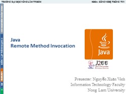 Bài giảng Lập trình mạng 2 - Java remote method invocation - Nguyễn Xuân Vinh