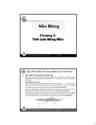 Bài giảng Nền móng - Chương 3: Tinh toán móng nền - Nguyễn Hữu Thái