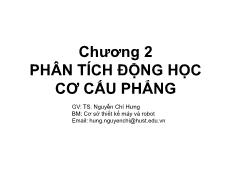 Bài giảng Nguyên lý máy - Chương 2: Phân tích động học cơ cấu phẳng - Nguyễn Chí Hưng