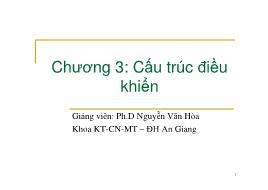 Bài giảng Nguyên lý ngôn ngữ lập trình - Chương 3: Cấu trúc điều khiển - Nguyễn Văn Hòa