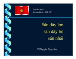 Bài giảng Sán dây lợn, sán dây bò, sán nhái - Nguyễn Ngọc San