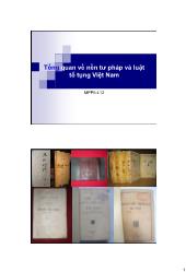 Bài giảng Tổng quan về nền tư pháp và luật tố tụng Việt Nam