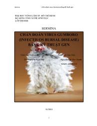 Báo cáo Chẩn đoán virus gumboro (Infectiuos bursal disease) bằng kỹ thuật gen