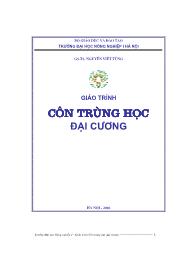 Giáo trình Côn trùng học đại cương - Nguyễn Viết Tùng