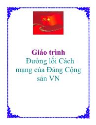 Giáo trình Đường lối Cách mạng của Đảng Cộng sản Việt Nam
