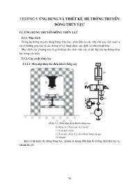 Giáo trình Hệ thống thủy lực - Chương 5: Ứng dụng và thiết kế hệ thống truyền động thủy lực