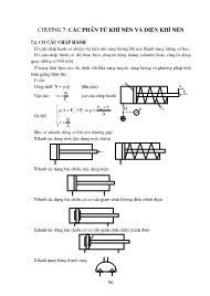 Giáo trình Hệ thống thủy lực - Chương 7: Các phần tử khí nén và điện khí nén