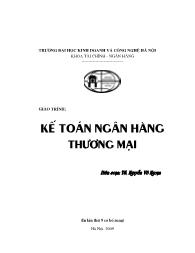 Giáo trình Kế toán ngân hàng thương mại - Nguyễn Võ Ngoạn