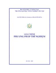 Giáo trình Phương pháp thí nghiệm - Nguyễn Thị Lan