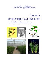 Giáo trình Sinh lý thực vật ứng dụng - Vũ Quang Sáng