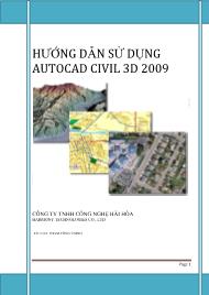 Hướng dẫn sử dụng Autocad Civil 3D 2009 - Phạm Công Thịnh