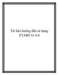 Tài liệu hướng dẫn sử dụng ETABS Vr 8.0