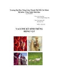 Tiểu luận Vaccine ký sinh trùng động vật