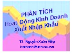 Bài giảng Phân tích hoạt động kinh doanh xuất nhập khẩu - Nguyễn Xuân Hiệp