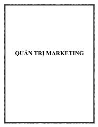 Giáo trình môn Quản trị marketing