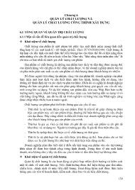 Giáo trình Quản trị doanh nghiệp - Chương 6: Quản lý chất lượng và quản lý chất lượng công trình xây dựng