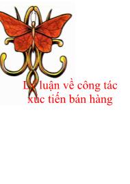 Lý luận về công tác xúc tiến bán hàng