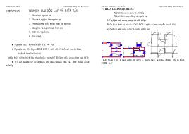 Bài giảng Điện tử công suất và ứng dụng - Chương 5: Nghịch lưu độc lập và biến tần