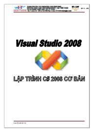 Giáo trình Lập trình C# 2008 cơ bản