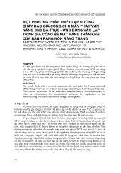 Một phương pháp thiết lập đường chạy dao gia công cho máy phay vạn năng CNC ba trục - Ứng dụng vào lập trình gia công bề mặt răng thân khai của bánh răng nón răng thẳng