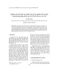 Nghiên cứu đề xuất các thuật toán xử lý, phân tích tài liệu của phương pháp phân cực kích thích đa cực cải tiến