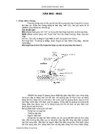 Tài liệu Công nghệ hàn Mig - Mag - Đăng Trung Dũng