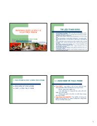 Bài giảng Đảm bảo chất lượng và luật thực phẩm - Nguyễn Huỳnh Đình Thuấn
