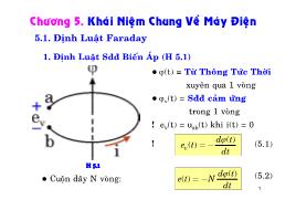 Bài giảng Mạch điện - Chương 5: Khái niệm chung về máy điện