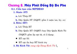 Bài giảng Mạch điện - Chương 8: Máy phát đồng bộ ba pha