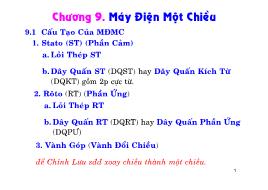 Bài giảng Mạch điện - Chương 9: Máy điện một chiều