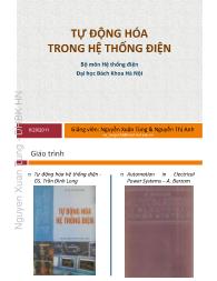 Bài giảng Tự động hóa trong hệ thống điện - Nguyễn Xuân Tùng