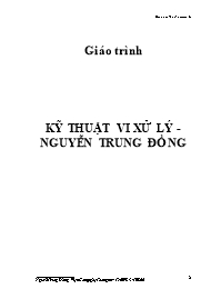 Giáo trình Kỹ thuật vi xử lý - Nguyễn Trung Đồng