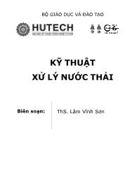 Giáo trình Kỹ thuật xử lý nước thải - Lâm Vĩnh Sơn