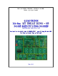 Giáo trình Kỹ thuật xung - Số - Nghề: Điện tử công nghiệp - Lê Văn Hiền (Trình độ trung cấp)