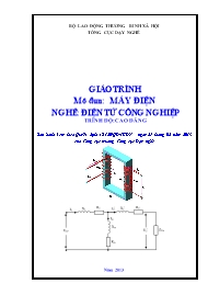 Giáo trình Máy điện - Nghề: Điện tử công nghiệp - Lê Văn Hiền (Trình độ cao đẳng)