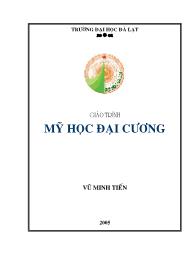 Giáo trình Mỹ học đại cương - Vũ Minh Tiến