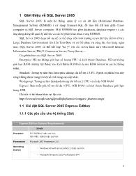 Giáo trình SQL Server 2005 (Phần 1)