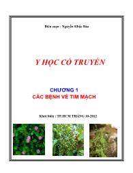 Giáo trình Y học cổ truyền - Chương 1: Các bệnh về tim mạch - Nguyễn Khắc Bảo