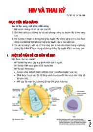 HIV và thai kỳ - Lê Thị Thu Hà