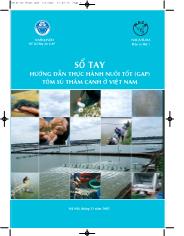 Sổ tay Hướng dẫn thực hành nuôi tốt (GAP) tôm sú thâm canh ở Việt Nam