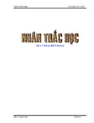 Tài liệu Nhân trắc học - Phan Ngọc Lợi