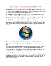 Tài liệu Windows Vista 2.0: Tiến cùng công nghệ