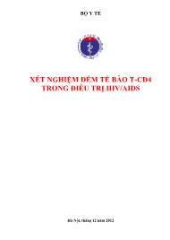 Xét nghiệm đếm tế bào T-CD4 trong điều trị HIV/AIDS