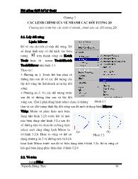 Bài giảng Thiết kế kỹ thuật - Chương 3: Các lệnh chỉnh sửa vẽ nhanh các đối tượng 2D - Nguyễn Hồng Thái