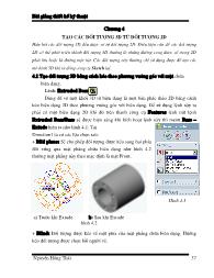 Bài giảng Thiết kế kỹ thuật - Chương 4: Tạo các đối tượng 3D từ đối tượng 2D - Nguyễn Hồng Thái