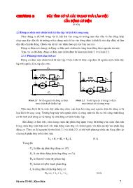 Bài giảng Trang bị điện trong máy - Chương 2: Đặc tính cơ và các trạng thái làm việc của động cơ điện - Khương Công Minh